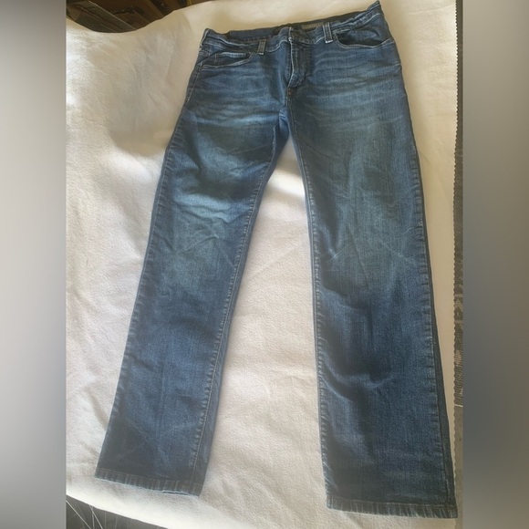 Aeropostale Jeans Men's 36x32 Slim Straight Stretch Denim Comfort Dark Wash 9846 - Picture 1 of 10